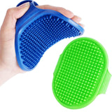 2 Pack Dog Grooming Brush, Premium Soft Silicone Pet Bath Brushes with Adjustable Handle, Shampoo Soothing Comb In Australia - Darrahopens