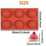 3 Pack 6 Holes Large Hemisphere Dome Silicone Mold, 6 Cavities,Half Sphere Silicone Tray for Making Hot Chocolate In Australia - Darrahopens