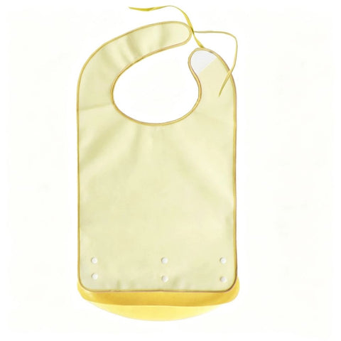 Silicone Adult for Eating Reusable Portable Waterproof Clothing Protectors With food Catcher For Men Women Easy To Clean