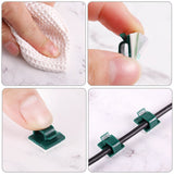 10 Pcs Adhesive Cable Clips Bulk Light Clips Upgraded Wall Wire Holder Cord Organizer for Cable Management Wall Under