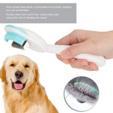 Pet Hair Comb, Pet Hair Brush, Pet Comb for Dog, Puppy, Cat and Dog Grooming Comb with Open Knot Design and Massage Feature In Australia - Darrahopens