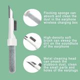 Cleaner Kit for Multifunction Cleaning Pen with Soft Brush for Bluetooth Earphones Case Soft Brush Flocking Sponge In Australia - Darrahopens