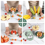 Fruit Vegetable Slicer Egg Slicer 4 In 1 Stainless Steel Wire Material Cutter Core Remover Tomato Wedge Core Remover Vegetable In Australia - Darrahopens