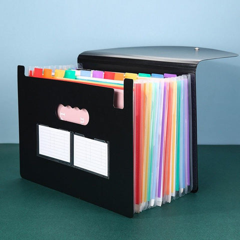 File Organizer, 13 Pockets Expanding File Folders, According File Organizer Portable Document Organizer