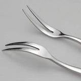 8-Piece Stainless Steel 2-Prong Appetizer Forks, Small Forks, Fruit Fork Stainelss Prong Mini Meat Fork Fruit Tasting Fork In Australia - Darrahopens