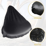 Waterproof Bike Saddle Cover in Black, Bicycle Seat Rain Cover with Elastic, 3Packs Bike Seat Cover