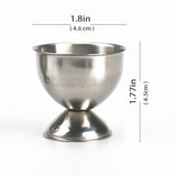 Egg Cracker Topper Set of 5 - Includes 2 Egg Cups, 2 Spoons and 1 Cutter - Stainless Steel Easy Egg Opener