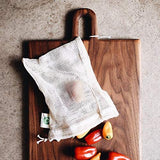 10 pcs Reusable Cotton Mesh Produce Bags - Organic Cotton, Durable, Double Stitched, Washable with Tare Weight & Drawstring