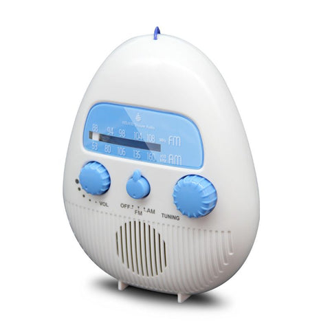 Shower Radio, Portable AM/FM Shower Bathroom Radio with Rotating Knob, Built in Speaker, 96 Bit HD Shower Radio Speaker In Australia - Darrahopens