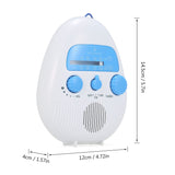 Shower Radio, Portable AM/FM Shower Bathroom Radio with Rotating Knob, Built in Speaker, 96 Bit HD Shower Radio Speaker In Australia - Darrahopens