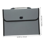Vertical Accordian File Organizer, Document Storage Bag Organizer, 26 Pocket Expanding File Folder with Cloth Edge Wrap