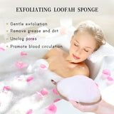 Exfoliating Loofah Sponge Body Scrubber（3 Pack), Natural Loofah Pads Bath Shower Loofa Sponge for Women In Australia - Darrahopens