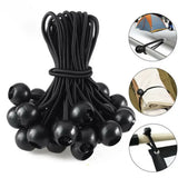 20Pack Bungee Balls Cords, Black Ball Bungee Heavy Duty Heavyweight Tarp Bungee Cords, Weather Resistant Tie Down Strap