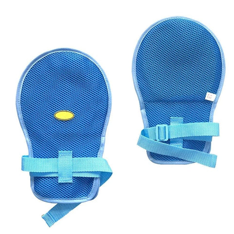 Dementia Restraint Gloves - 2PCS, Blue, Unisex, Protective Glove Medical Gloves restraints mitts protector safety mitt safety