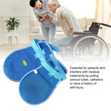 Dementia Restraint Gloves - 2PCS, Blue, Unisex, Protective Glove Medical Gloves restraints mitts protector safety mitt safety In Australia - Darrahopens