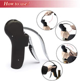 Wine Opener-Wine Bottle Opener Corkscrew Set- Lever Corkscrew Wine Openers with Foil Cutter, Wine Stopper,Pourer and Extra Spiral In Australia - Darrahopens