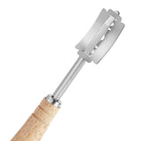 Bread Lame Stainless Steel Bread Lame Knife with Wooden Handle, Sourdough Scoring Tool with Leather Protective Cover In Australia - Darrahopens