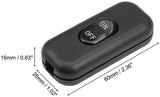 Black Inline Cord Switch AC 250V 6A On-Off Control Rocker Button Switch for Bedroom Table Lamp Bed Desk Light In Australia - Darrahopens