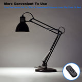 Black Inline Cord Switch AC 250V 6A On-Off Control Rocker Button Switch for Bedroom Table Lamp Bed Desk Light