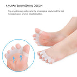 Gel Toe Separator, Toe Spacers Rubber Toe Stretchers Used for Sports Activities, Yoga Practice & Running for Men (1 Pair)