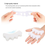 Gel Toe Separator, Toe Spacers Rubber Toe Stretchers Used for Sports Activities, Yoga Practice & Running for Men (1 Pair)