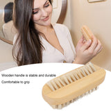 Cleaning Nail Fingernail Brush Wood 2 Side for Manicure Pedicure Double Sided Nail Brush,Toe Finger Nail Scrubber Hand