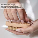 Cleaning Nail Fingernail Brush Wood 2 Side for Manicure Pedicure Double Sided Nail Brush,Toe Finger Nail Scrubber Hand
