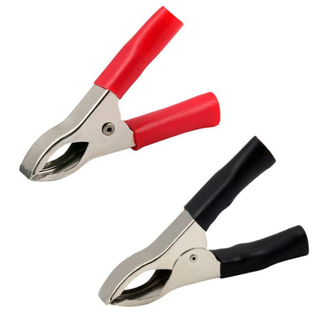 2Pcs  Heavy-Duty Insulated Alligator Clips,Battery Crocodile Electrical Test Clamps,Battery Charger Clamp for Car Auto Vehicle In Australia - Darrahopens