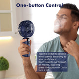 Portable Handheld Fan Hand Held fan 5 Speeds USB Rechargeable Personal Pocket Desk Fan with LED Display In Australia - Darrahopens
