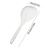 Strainer Scoop Colander Slotted Pasta Spoon Plastic Skimmer Spoon with Handle Food Drain Shovel for Kitchen Cooking