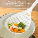 Strainer Scoop Colander Slotted Pasta Spoon Plastic Skimmer Spoon with Handle Food Drain Shovel for Kitchen Cooking