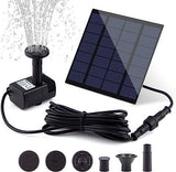 Mini Solar Fountain Pump, Solar Water Pump Power Panel Kit Submersible Brushless for Garden Water Circulation/Pond Fountain