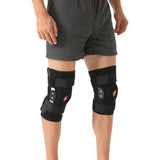 2 pcs Knee Brace for Women Men Hinged Knee Brace with Side Stabilizers Adjustable Knee Brace for Arthritis Pain and Support