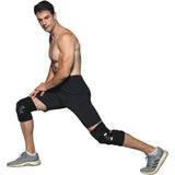 2 pcs Knee Brace for Women Men Hinged Knee Brace with Side Stabilizers Adjustable Knee Brace for Arthritis Pain and Support