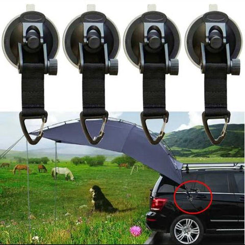 Heavy Duty Car Camping Tie Down Suction Cups, 4 Pieces Strong Power Camping Tarp Accessory with Securing Hooks In Australia - Darrahopens