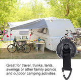 Heavy Duty Car Camping Tie Down Suction Cups, 4 Pieces Strong Power Camping Tarp Accessory with Securing Hooks