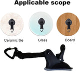 Heavy Duty Car Camping Tie Down Suction Cups, 4 Pieces Strong Power Camping Tarp Accessory with Securing Hooks