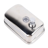 1Pcs Soap Dispenser Wall Mount - 304 Stainless Steel 17oz Capacity Wall Mounted Soap Dispenser for Bathroom(Silver Tone)