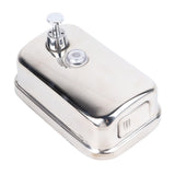 1Pcs Soap Dispenser Wall Mount - 304 Stainless Steel 17oz Capacity Wall Mounted Soap Dispenser for Bathroom(Silver Tone)