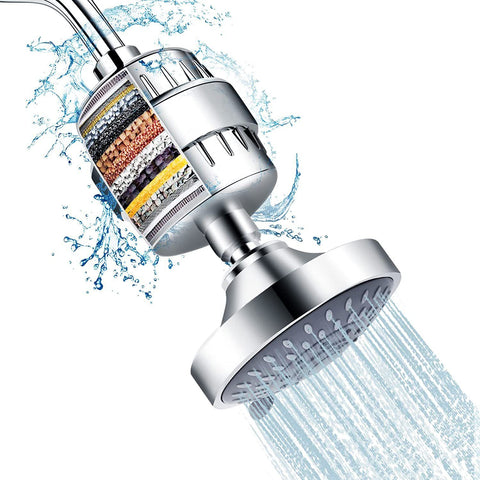 High Output Universal Shower Filter with Replaceable Cartridge, Better Skin, Softer Hair, and Stronger Nails