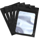 50 Pieces Resealable Foil Food Storage Bags with Clear Window Coffee Beans Packaging Pouch for Food Self Sealed Storage Supplies