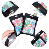50 Pieces Resealable Foil Food Storage Bags with Clear Window Coffee Beans Packaging Pouch for Food Self Sealed Storage Supplies