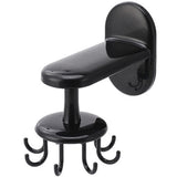 Wall Hook Wall Hook Waterproof Easy Access 360-degree Rotatable Wall-Mounted 8 Claws Storage ABS Drilling Free Utensil Hook In Australia - Darrahopens