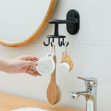 Wall Hook Wall Hook Waterproof Easy Access 360-degree Rotatable Wall-Mounted 8 Claws Storage ABS Drilling Free Utensil Hook In Australia - Darrahopens