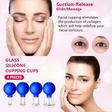 4 Size Facial Cupping Therapy Set Glass, Eye Face Vacuum Massage Anti Cellulite Cup - Silicone Cupping Massage Therap In Australia - Darrahopens