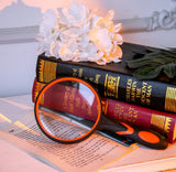 Magnifying Glass Handheld Reading Magnifier -110MM Large Magnifying Lens with Non-Slip Soft Handl In Australia - Darrahopens