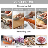 2 Pieces Nail Brushes for Cleaning, Stainless Steel Fingernail Cleaner, Hand Nail Toes Cleaning and Scrubbing Brushes In Australia - Darrahopens