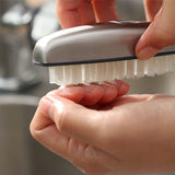 2 Pieces Nail Brushes for Cleaning, Stainless Steel Fingernail Cleaner, Hand Nail Toes Cleaning and Scrubbing Brushes