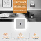 White Night Lights Plug into Wall 4-Pack,Nightlight with Light Energy Efficient Sensor, LED Night Light for Living Room,Bedroo