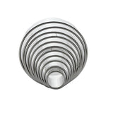 Stainless Steel Round Cookie Cutter Set, 11 Circular Biscuit Cutters Round Donut Ring Molds for Baking In Australia - Darrahopens
